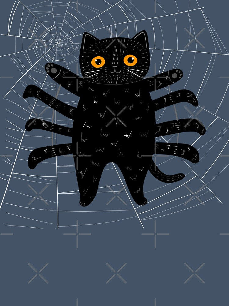Spooky Spider Cat by KilkennyCat Art