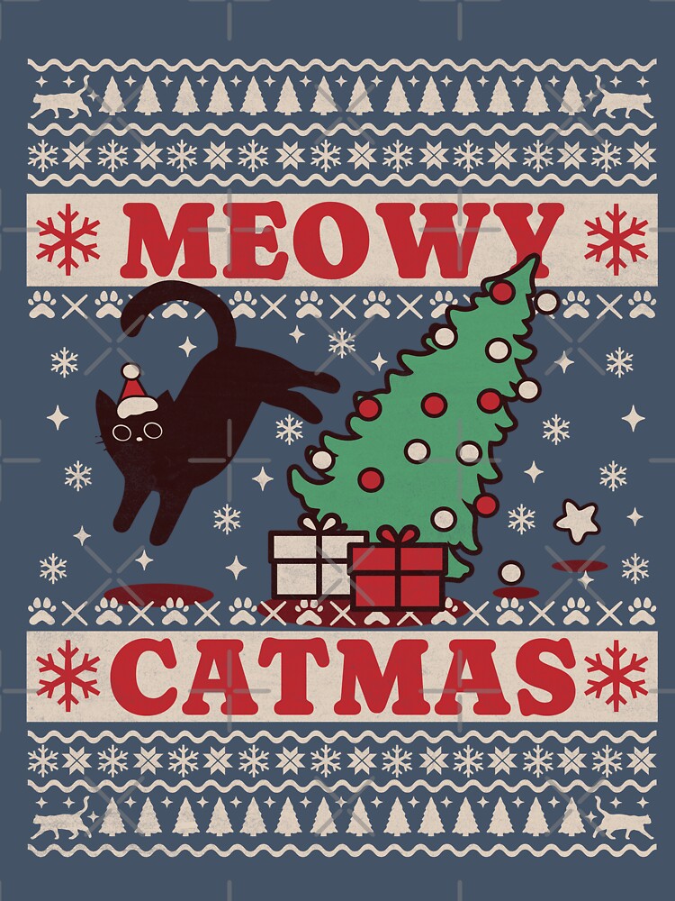Catmas Kat love Christmas xmas Santa cat by LayersDesign
