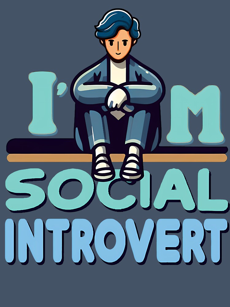 I'm Social Introvert, typography by maxmaj
