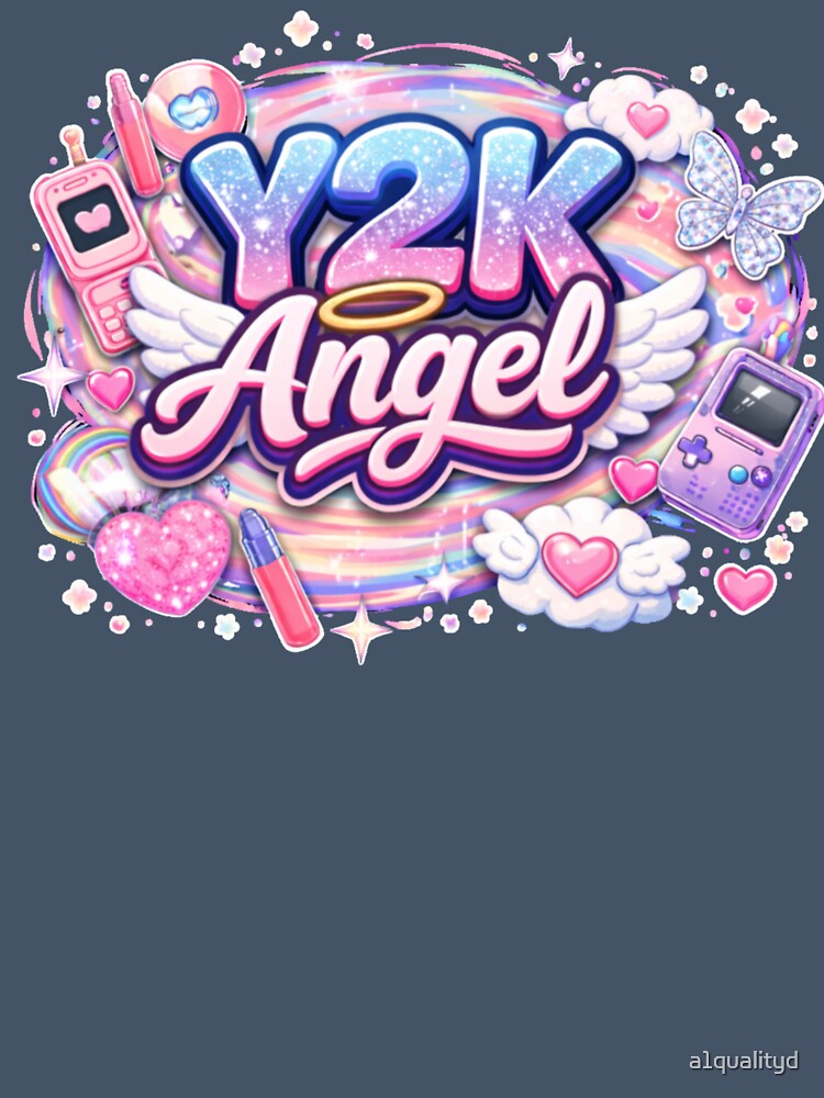 Y2K Angel Aesthetic Design | Retro 2000s Angel Graphic by a1qualityd