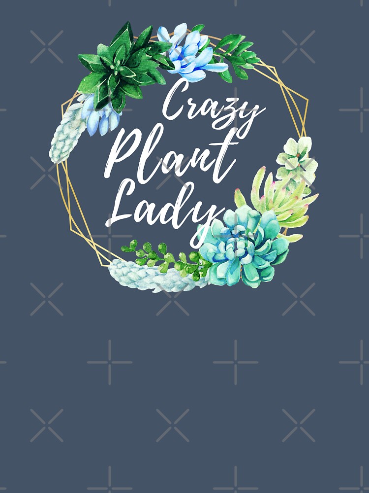 Crazy Plant Lady - Funny Sarcastic Plant Succulents Lover Design T shirt, sticker, Mug - Gift for Plant Lovers by Pawfect-Purr