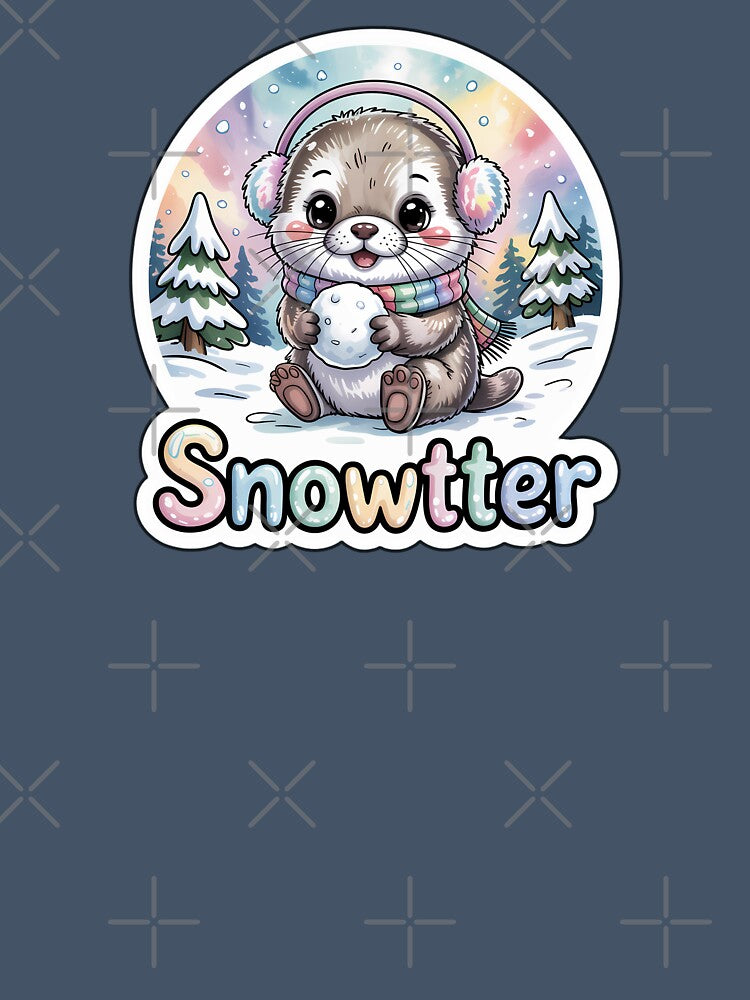 Winter Otter Snowtter Cute Animal Sticker by Nuist25