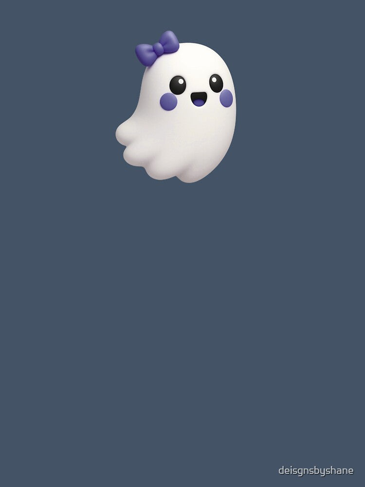 Coquette Floating Ghost With Violet Bow by deisgnsbyshane