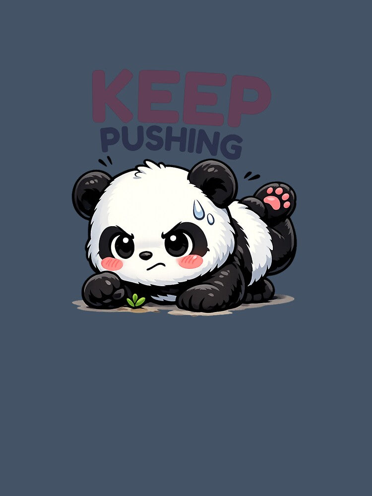 Keep Pushing Positive Mindset Graphic T-Shirt by WallMuseStudio