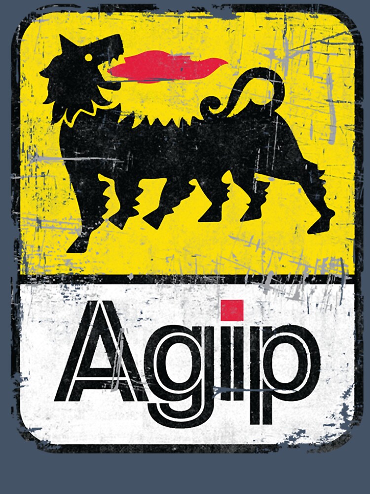 AGIP Lubricants1968 – 1998 Distressed version Vintage by STORE-2021