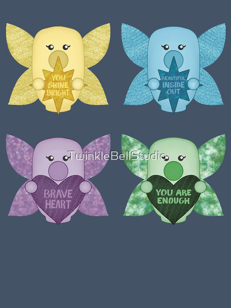 Twinkle Hearts Affirmations | Sticker Sheet by TwinkleBellStudio