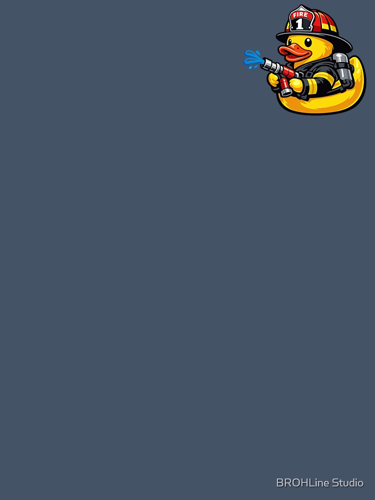 Rubber Duck Firefighter – Logo Style by BROHLine Studio