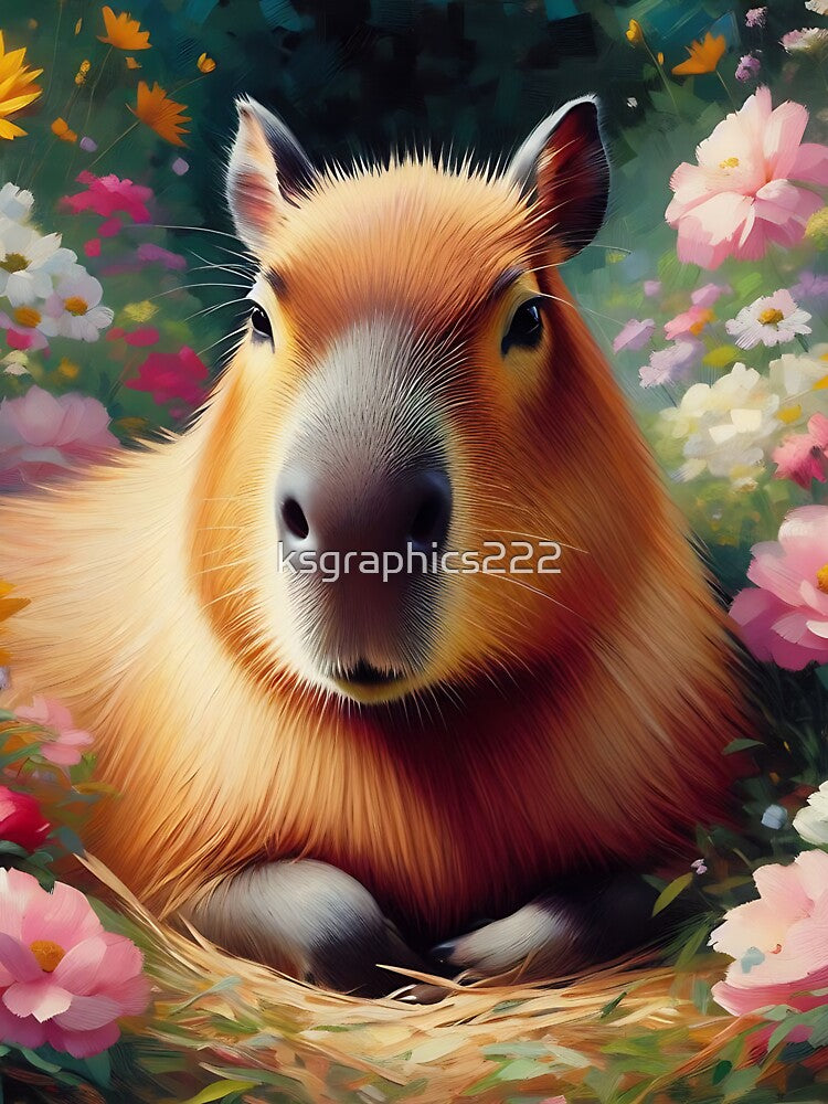 Capybara Art #67 | Capybara Lovers by ksgraphics222
