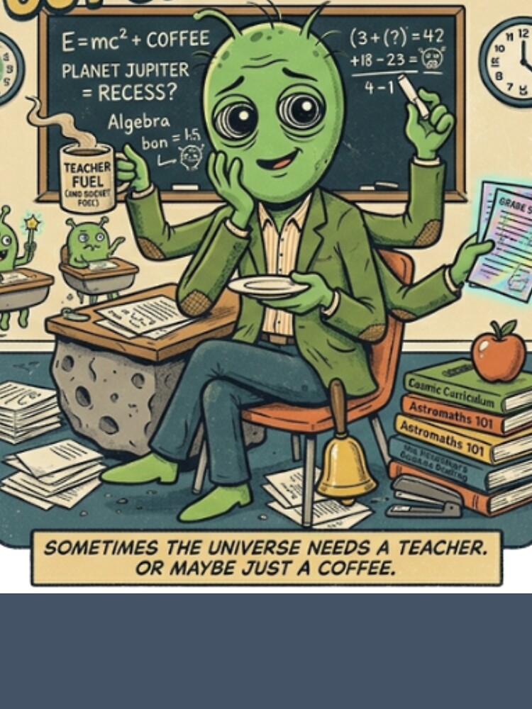 Teaching Is Out of This World Funny Alien Teacher Shirt by Artdesign17