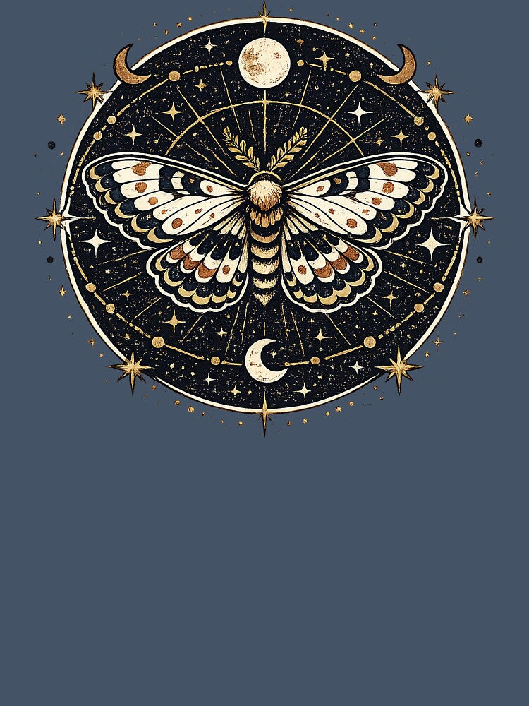 Celestial Moth Mandala by PrettyRottenCo