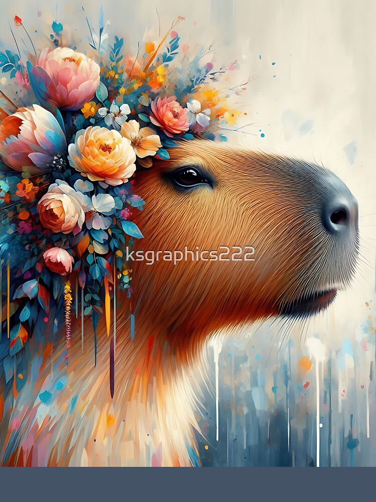 Capybara Art #50 | Capybara Lovers by ksgraphics222