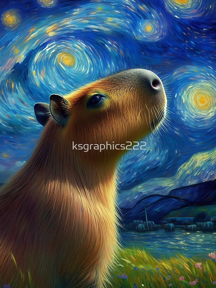 Capybara Art #78 | Capybara Lovers by ksgraphics222