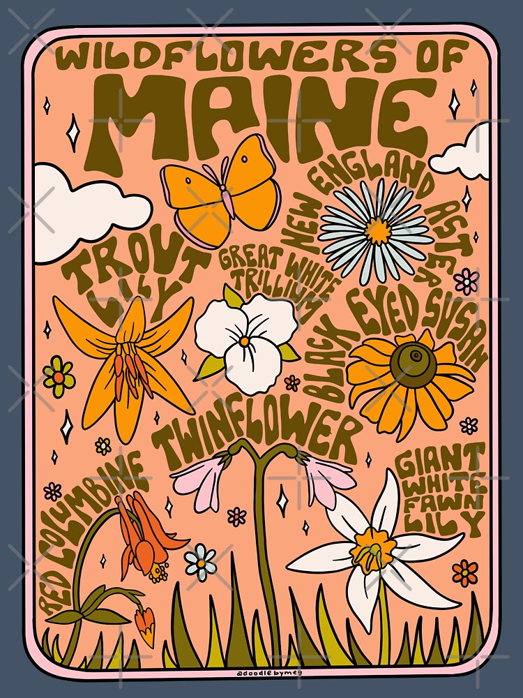 Maine Wildflowers by doodlebymeg