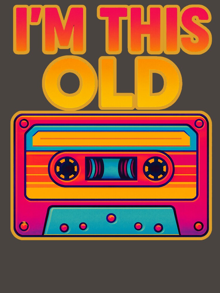 I’m This Old Vintage 90s Cassette Shirt by KMWCustomPrints