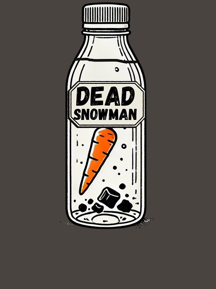 Dead snowman water bottle melted snowman by Meandmyshop