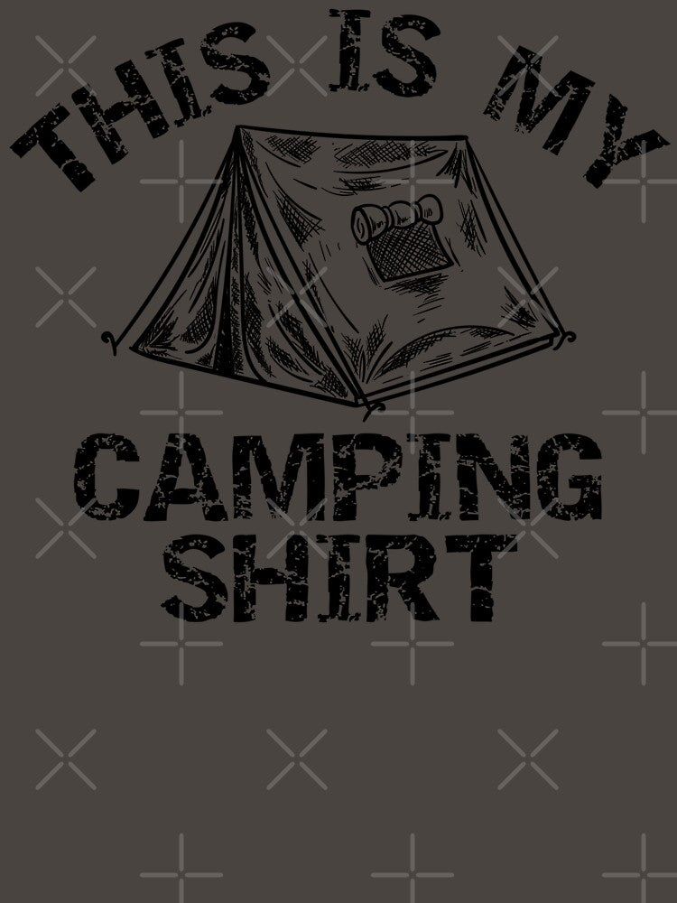 This Is My Camping Shirt Dark by Web CreationsNL