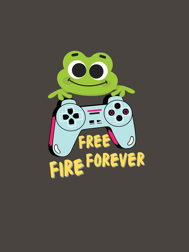 Free Fire Forever – Cool Gaming Quote Tee for Gamers by WallMuseStudio