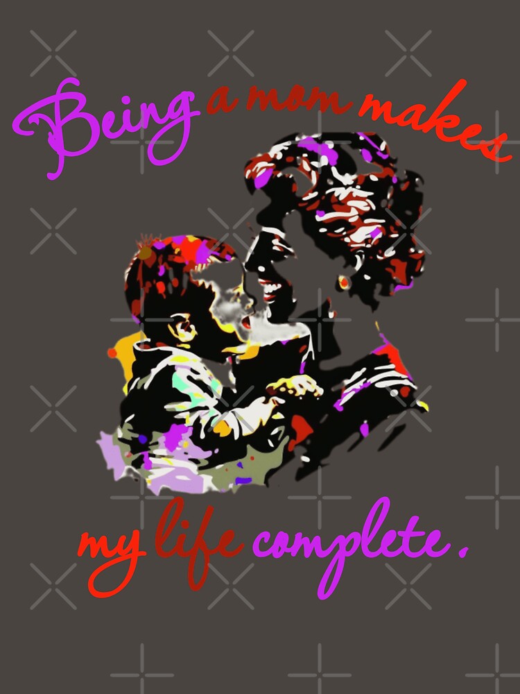 being a mom makes my life complete sticker, being a mom makes my life complete colorful sticker, by KesDesigns ⭐⭐⭐⭐⭐