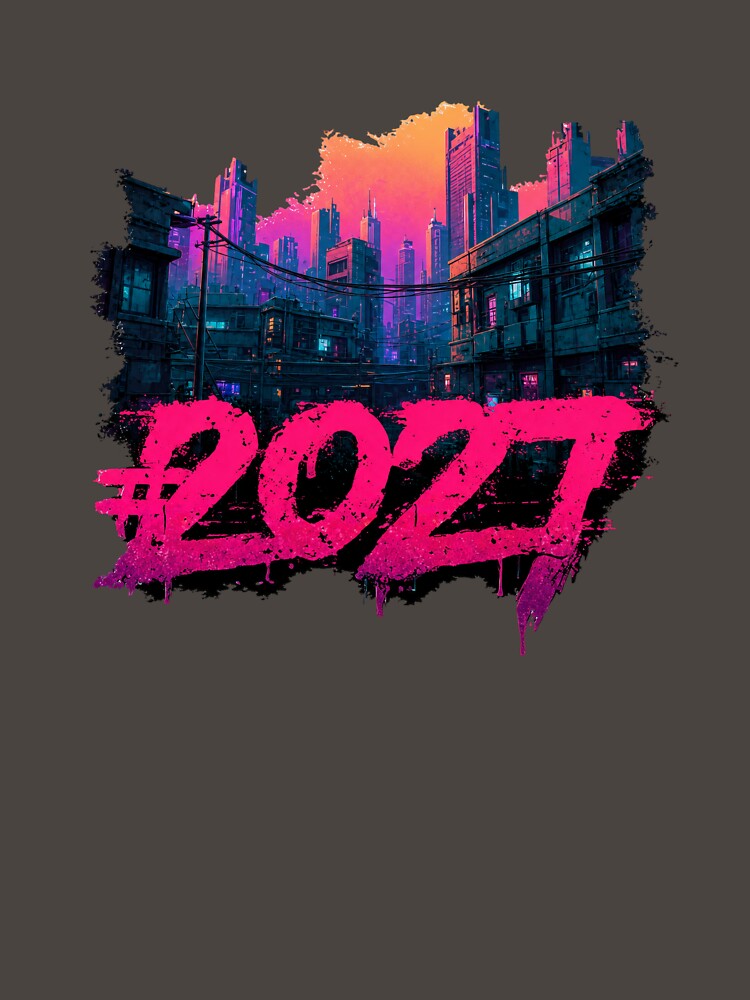 Cyberpunk New Year 2027 Neon City Drip by MythicMood