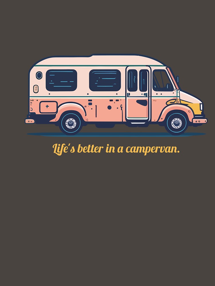 Life's Better in a Campervan - T-Shirt Design by Mark Harrop