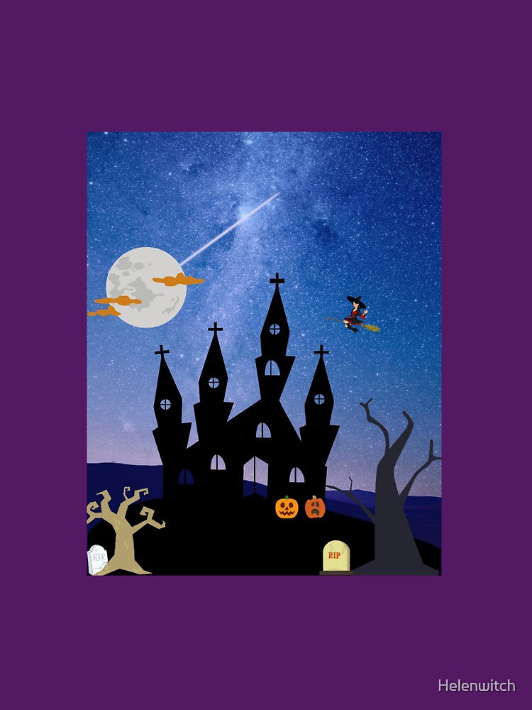 Haunted house,moon by Helen Enchanted Designs
