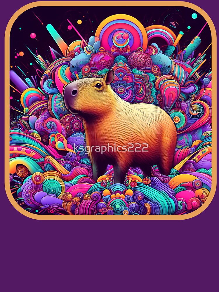 Capybara Art #15 | Capybara Lovers by ksgraphics222