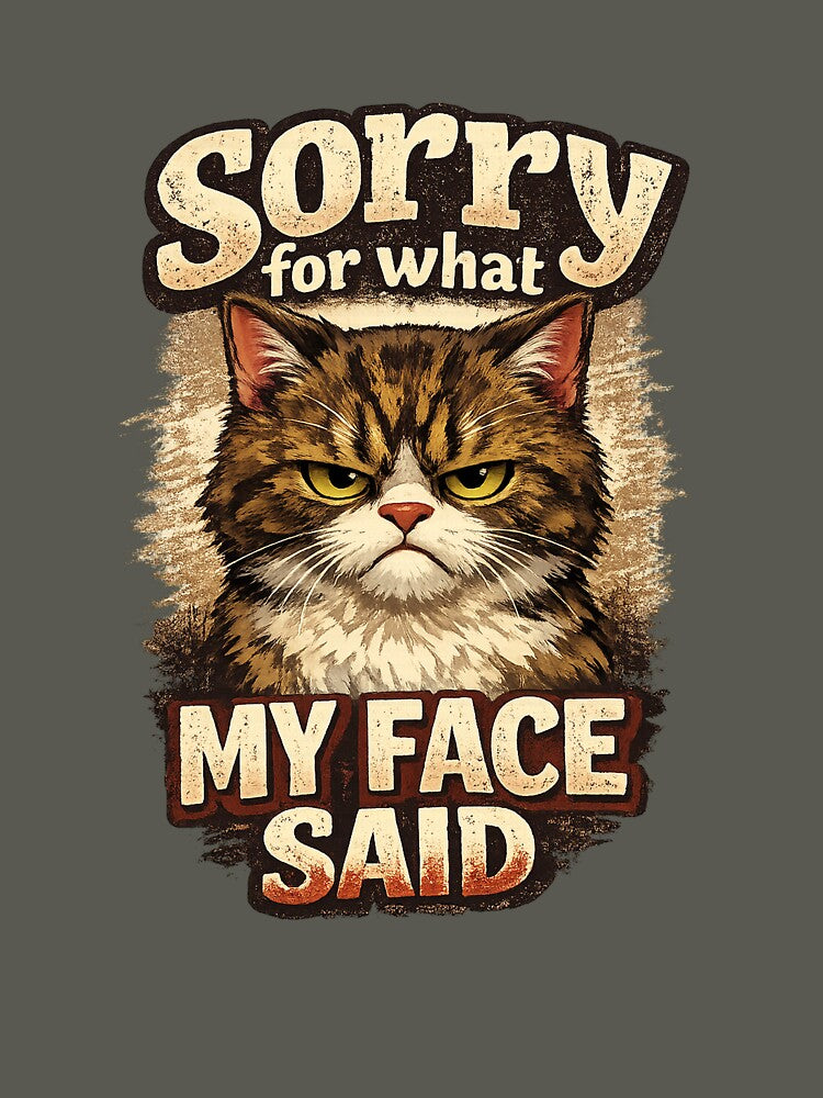 Grumpy Faced Kitty by 2 Left Hands