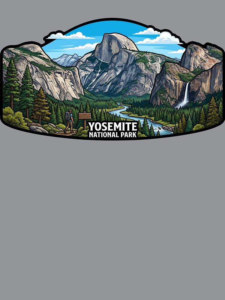 Yosemite National Park California USA - Travel art by Marciolini