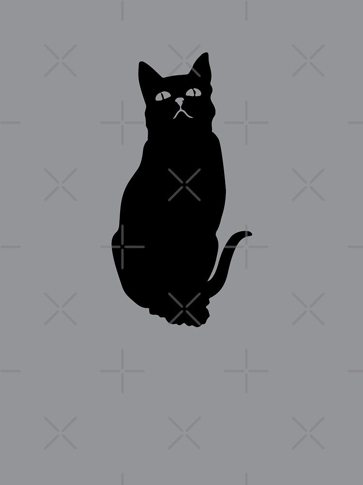Sitting Black Cat Silhouette | Halloween by llevine2934