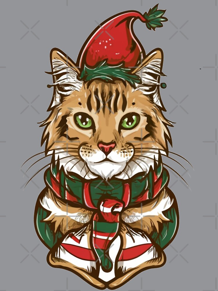 Christmas Cat, A Purrfectly Festive Addition to Your Holidays by tawscolors