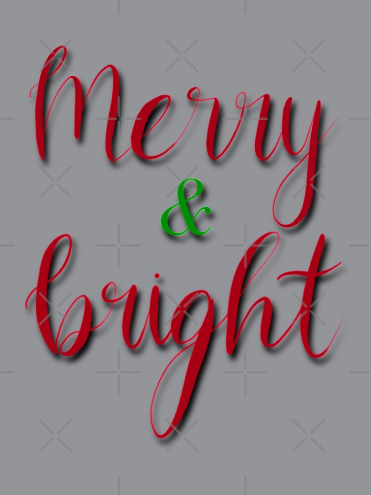 Merry and Bright - Red and Green by annedesignco