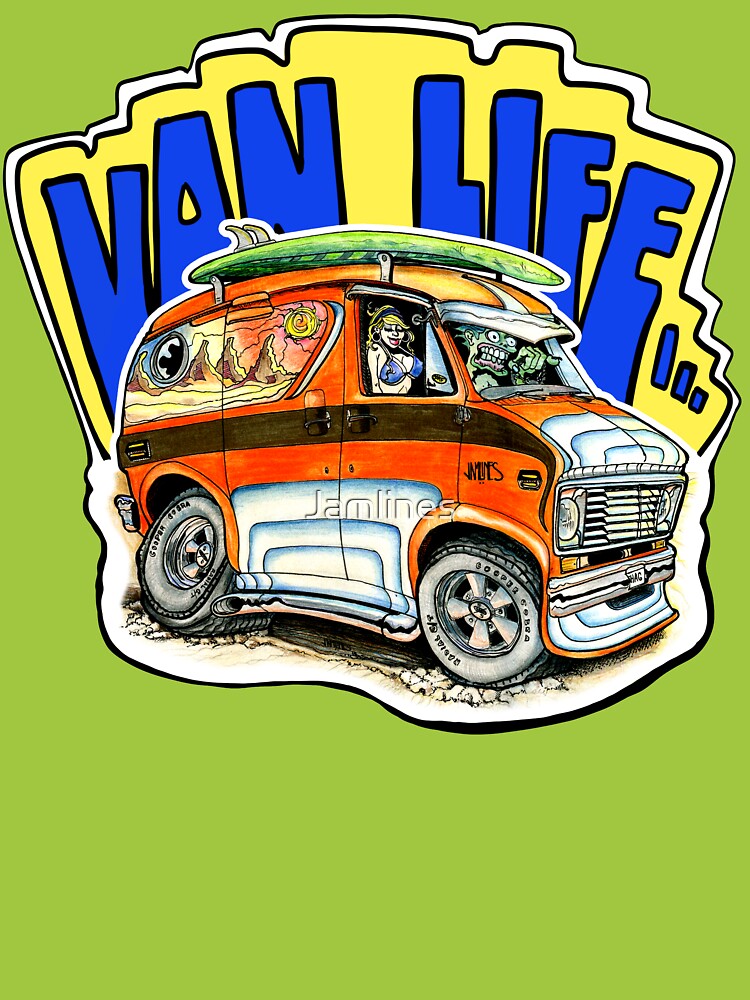"Van Life" Sticker, Cali by Jamlines