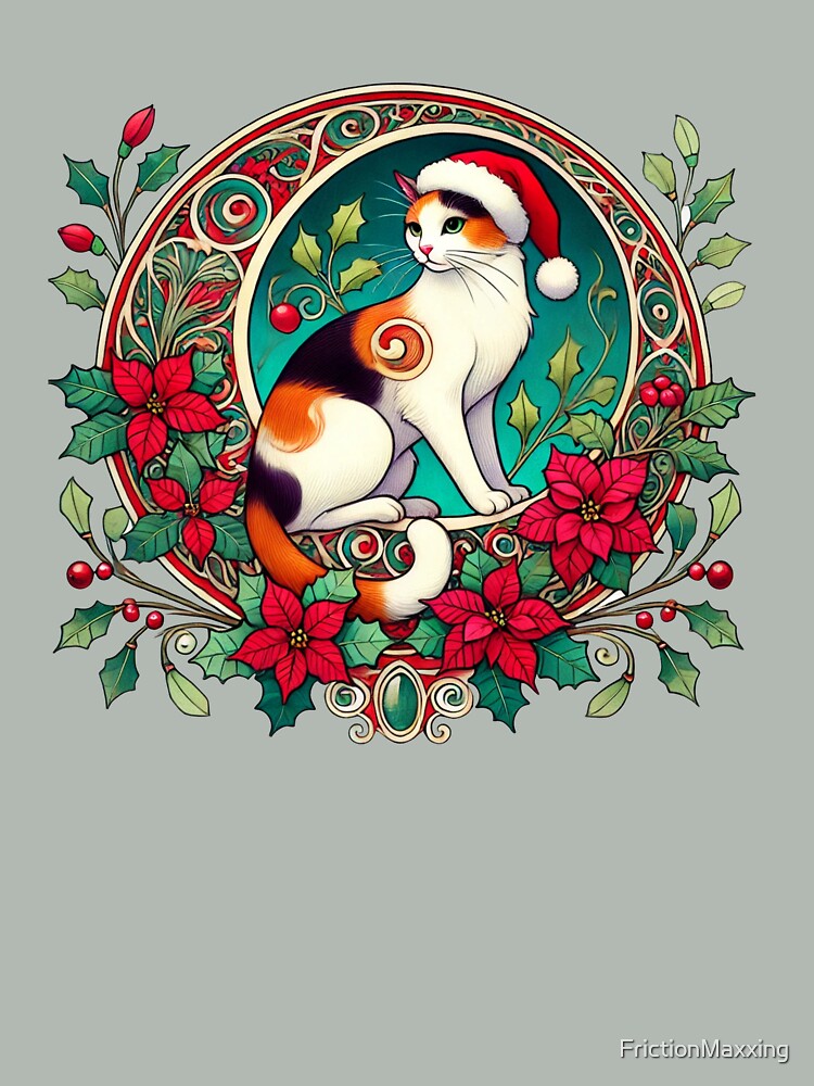 Christmas Calico Cat by FrictionMaxxing