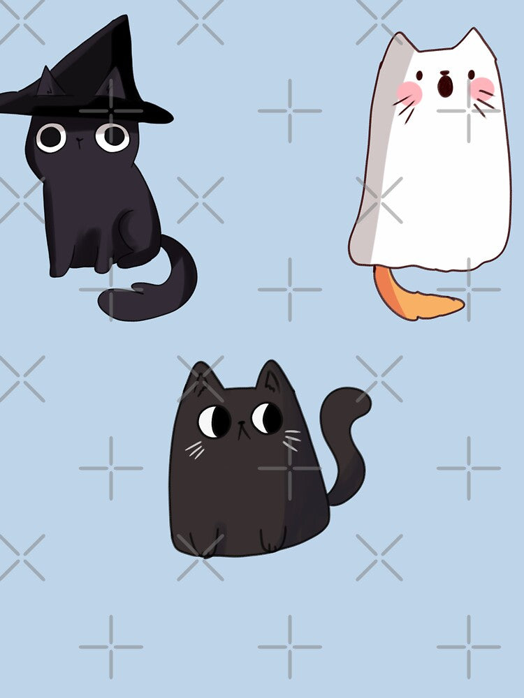 Cute cats illustrations halloween by Mayarart