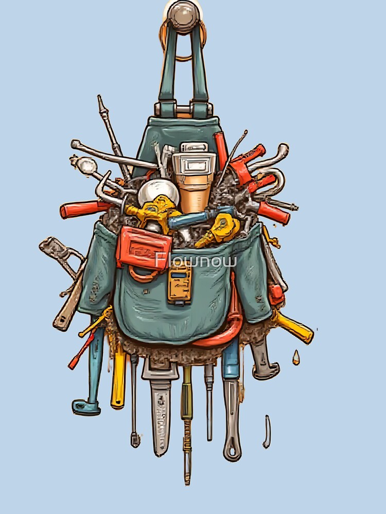 Apprentice Electrician Humor Tool Belt Design - Electrician Gift by Flownow