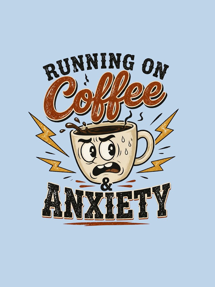 Running on Coffee and Anxiety by redblink store