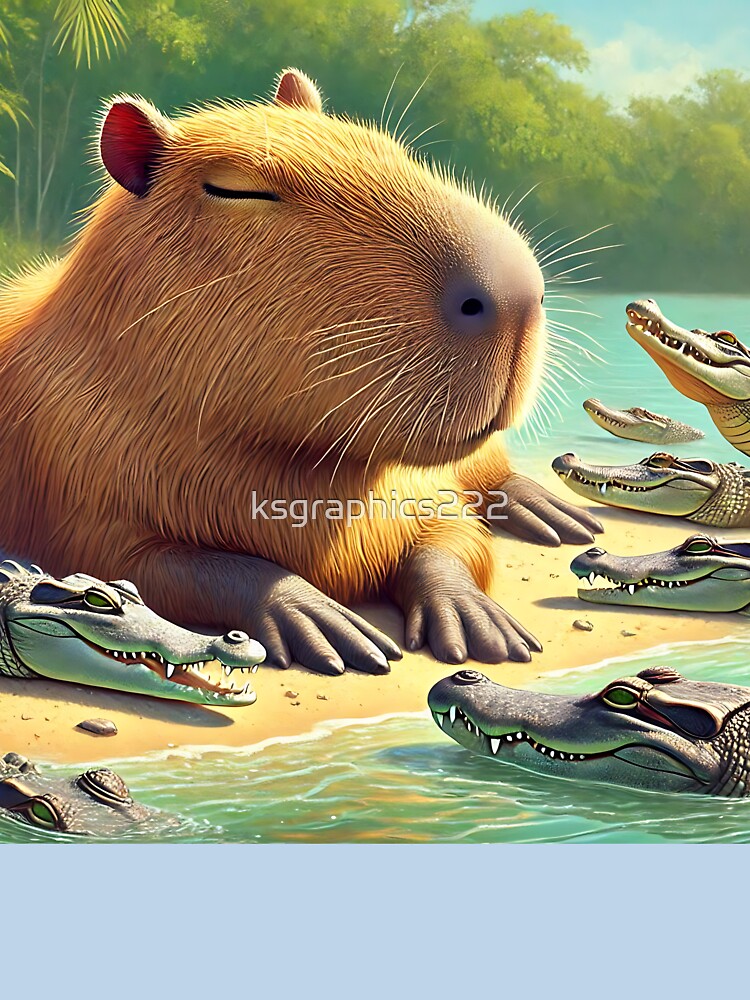 Capybara Art #64 | Capybara Lovers by ksgraphics222