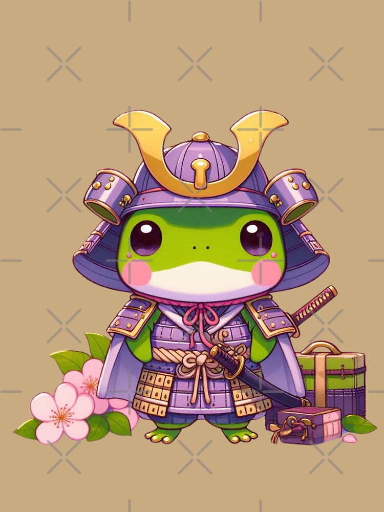 Kawaii Frog Samurai by NerdiPop