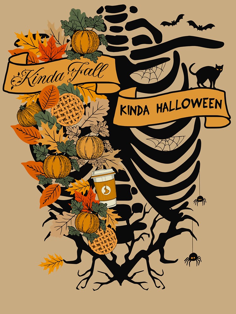 Spooky Season Kinda Fall Kinda Halloween Skeleton Gift For Women by Barb  Hamilton ⭐⭐⭐⭐⭐