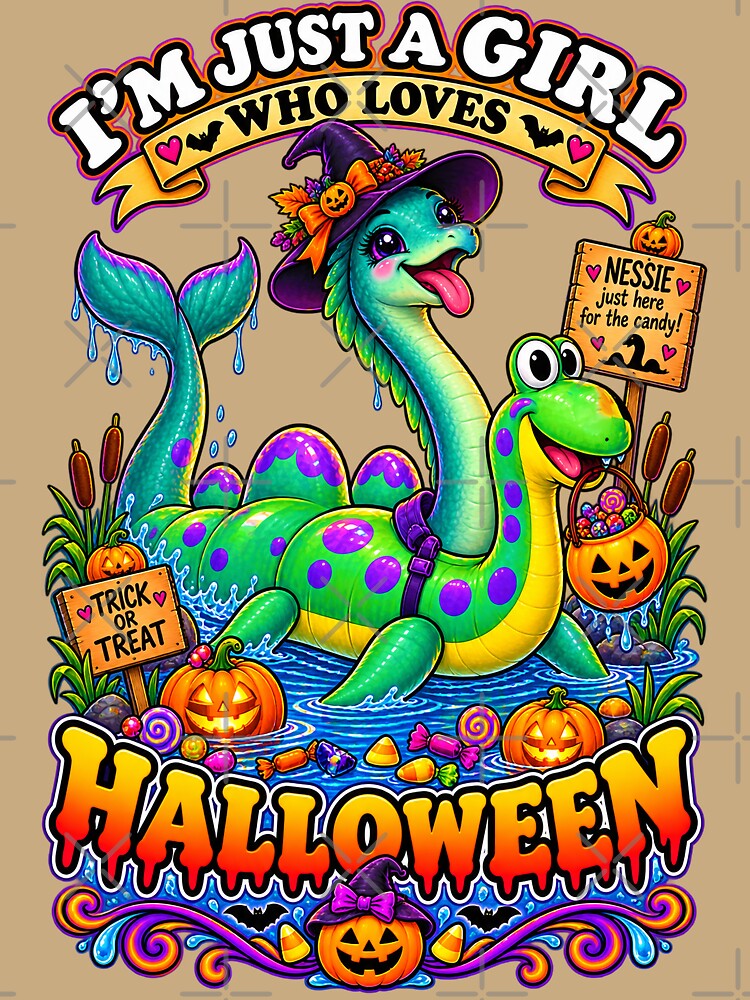 ⭐ CRYPT OR TREAT COLLECTION - CRYPTID - LOCH NESS MONSTER aka NESSIE IN COSTUME - GIRL - Scottish Highlands - v2 by WheelieGdArt