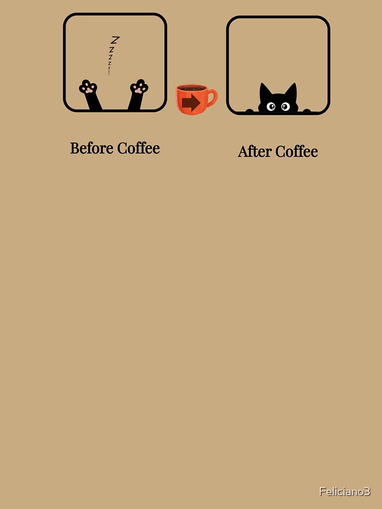 Before Coffee/After Coffee - Coffee Cat by Feliciano3