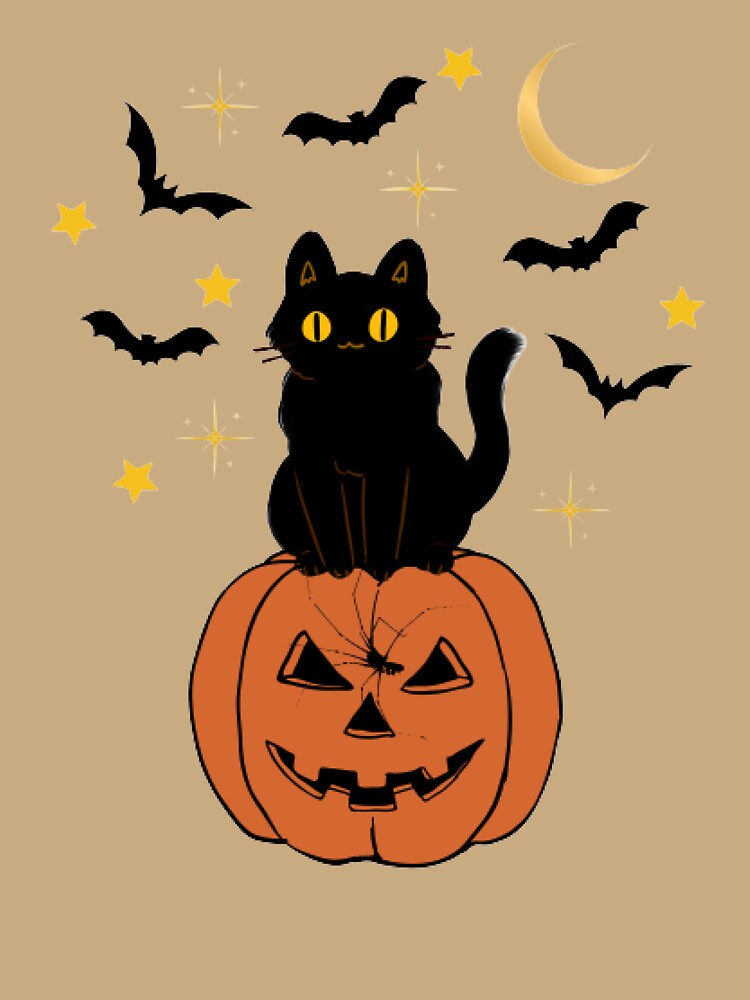 Happy Halloween Black Cat by ArtThrob-99