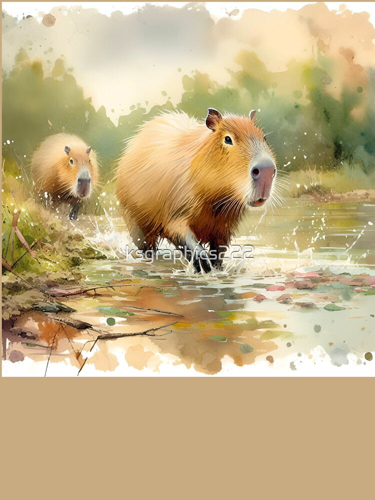 Capybara Art #22 | Capybara Lovers by ksgraphics222