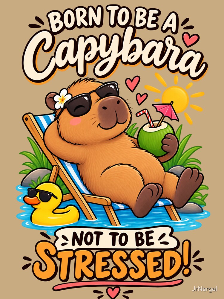 Cute and funny capybara design by JrNergal
