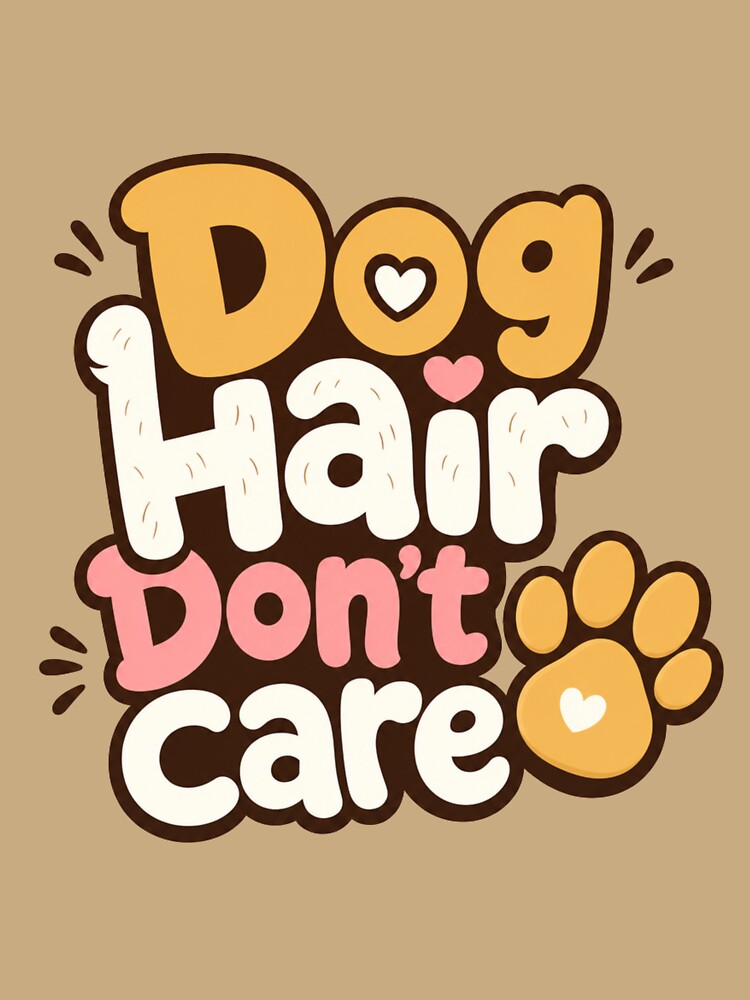 Dog Hair Don't Care Golden Retriever Dog Dad Funny T-Shirt by Ashley critters