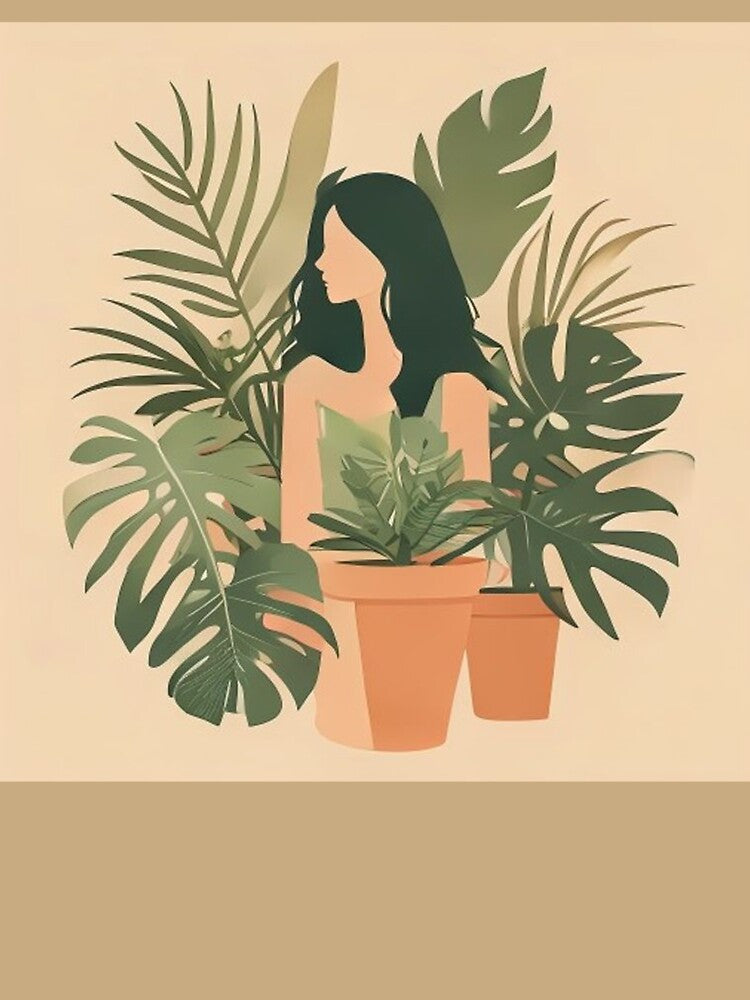 Plant Lady Boho Botanical Monstera Houseplant by JAEStudio