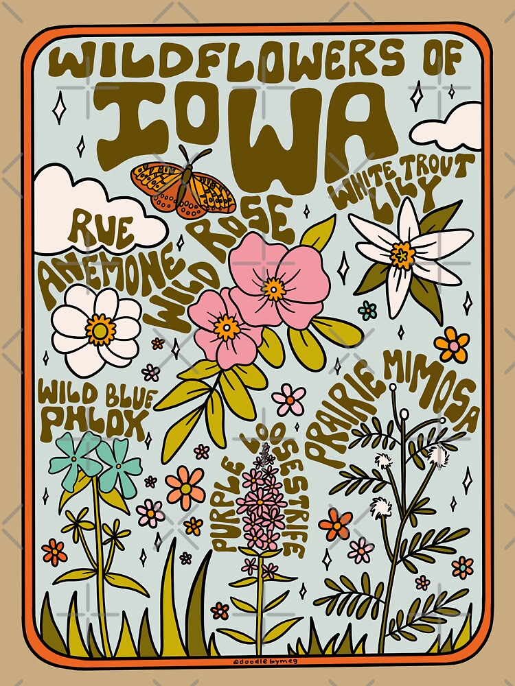 Iowa Wildflowers by doodlebymeg