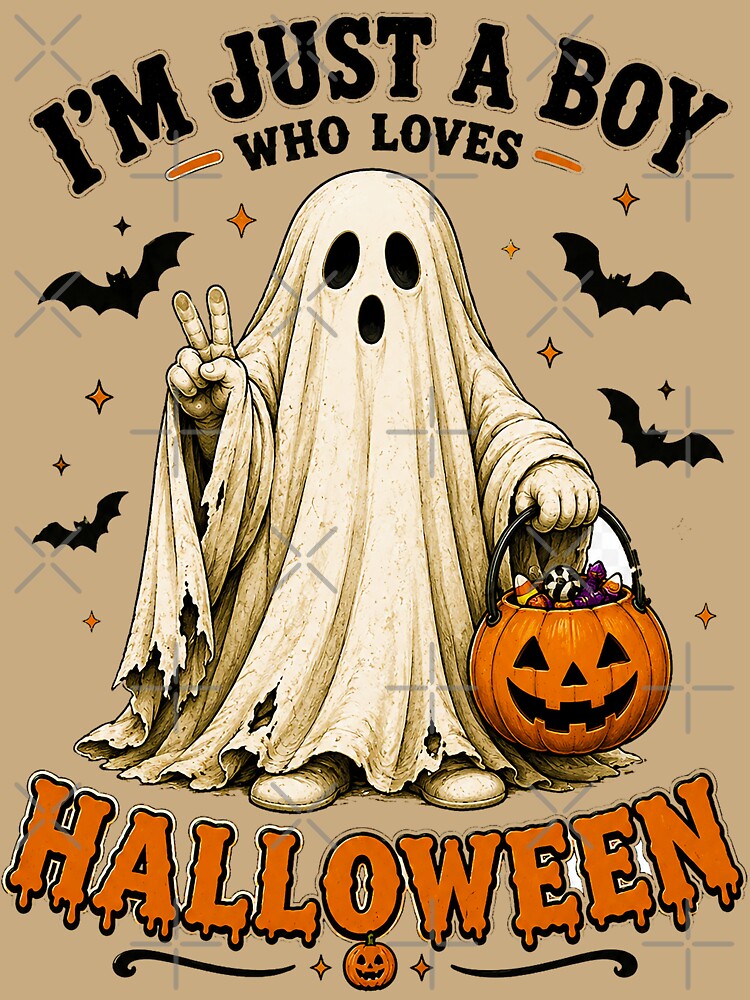 ⭐ CRYPT OR TREAT COLLECTION - GHOST IN COSTUME - BOY by WheelieGdArt