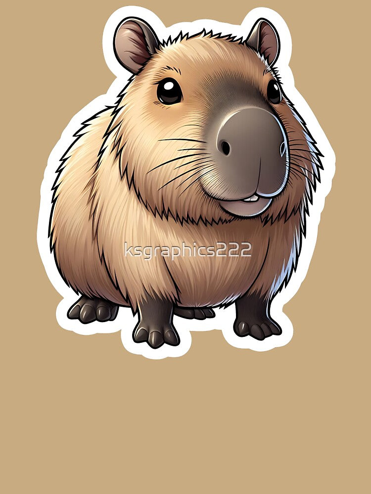 Capybara Art #39 | Capybara Lovers by ksgraphics222