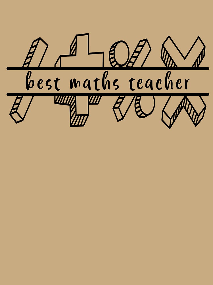 Maths Teacher Best Symblos by SStarDesigns
